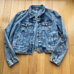 Free People fitted denim jacket